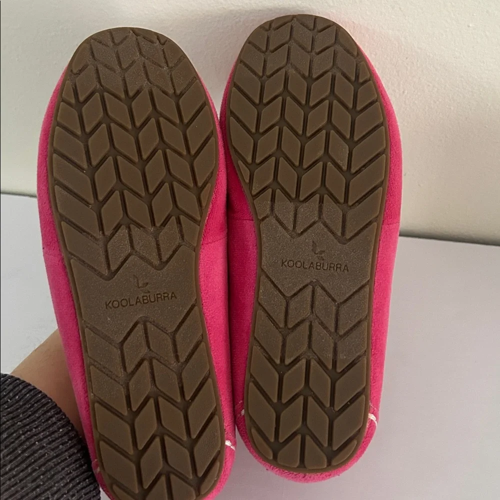 Koolaburra By Ugg Riley Pink Shimmer Girl’s Slippers Size 2